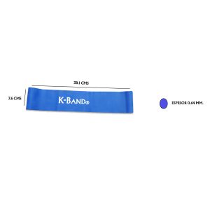Alternative view of Banda loop K-Band® azul media (38 Cms.)