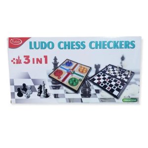 Dama, ludo, ajedrez (3 en 1)