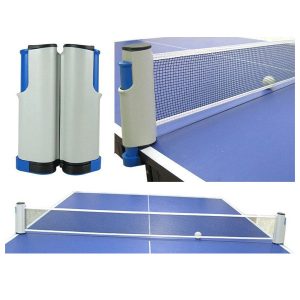 Soporte y red retráctil ping pong