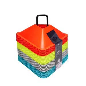 Set De 50x Conos agilidad triangular con soporte