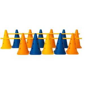 Set 10 cono de 30 cm más 5 bastones de slalom